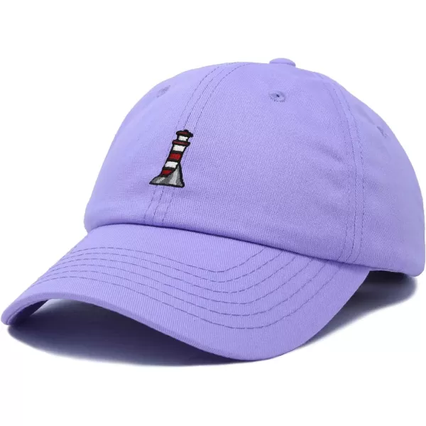 DALIX Lighthouse Embroidered Cap Cotton Baseball Hat Nautical Womens