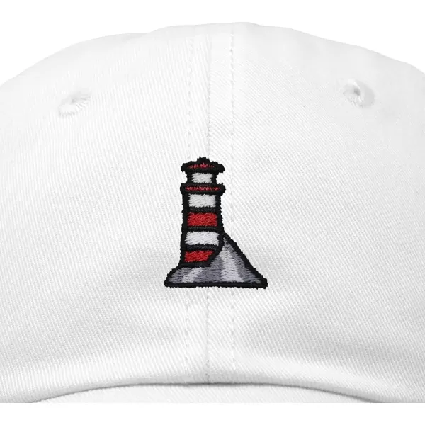 DALIX Lighthouse Embroidered Cap Cotton Baseball Hat Nautical Womens