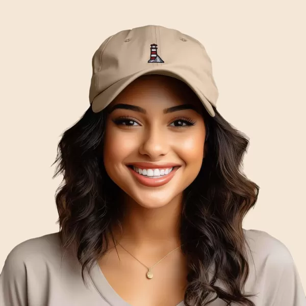 DALIX Lighthouse Embroidered Cap Cotton Baseball Hat Nautical Womens