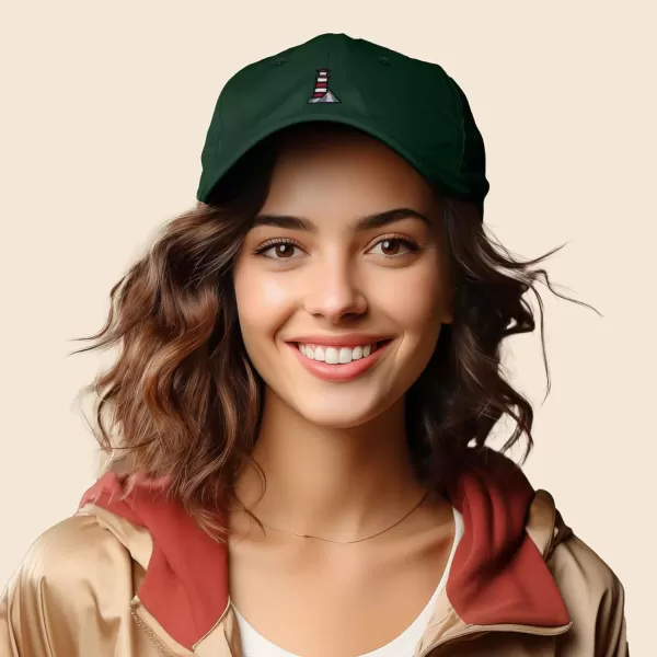 DALIX Lighthouse Embroidered Cap Cotton Baseball Hat Nautical Womens