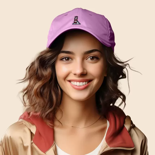 DALIX Lighthouse Embroidered Cap Cotton Baseball Hat Nautical Womens