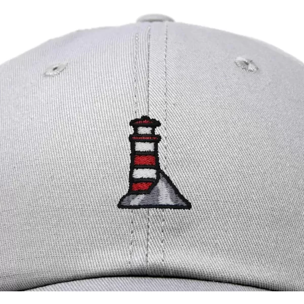DALIX Lighthouse Embroidered Cap Cotton Baseball Hat Nautical Womens