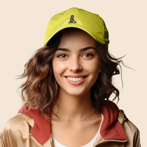 DALIX Lighthouse Embroidered Cap Cotton Baseball Hat Nautical Womens