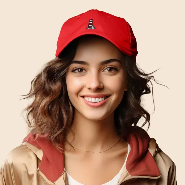 DALIX Lighthouse Embroidered Cap Cotton Baseball Hat Nautical Womens