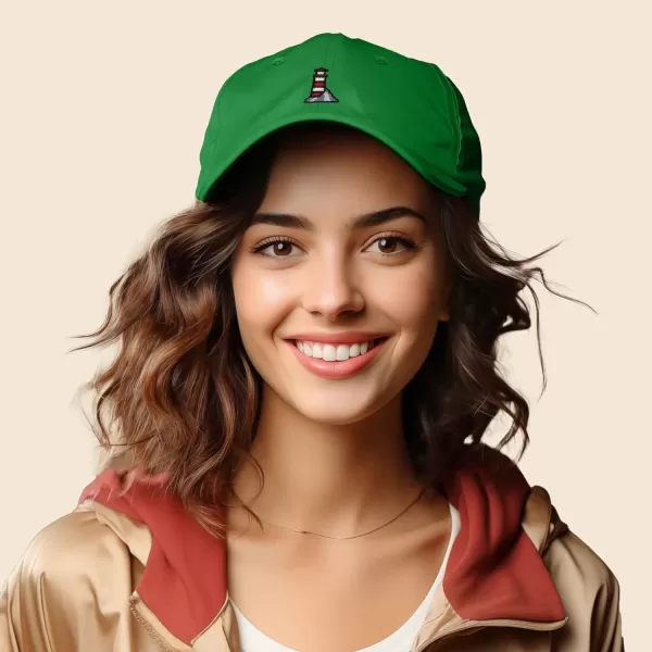 DALIX Lighthouse Embroidered Cap Cotton Baseball Hat Nautical Womens