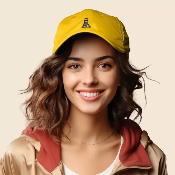 DALIX Lighthouse Embroidered Cap Cotton Baseball Hat Nautical Womens