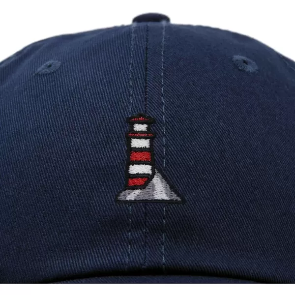 DALIX Lighthouse Embroidered Cap Cotton Baseball Hat Nautical Womens