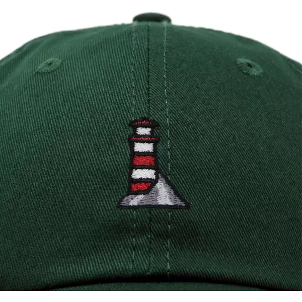 DALIX Lighthouse Embroidered Cap Cotton Baseball Hat Nautical Womens