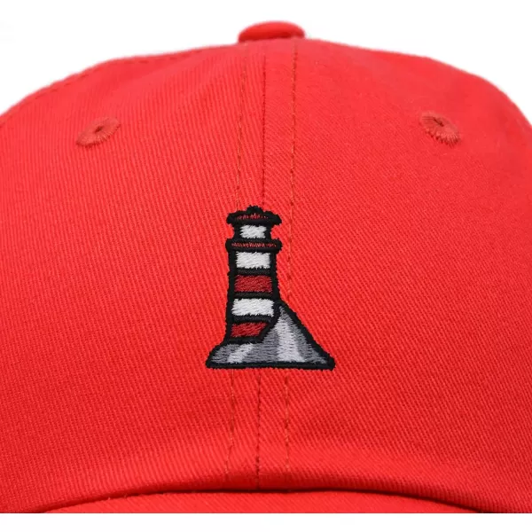 DALIX Lighthouse Embroidered Cap Cotton Baseball Hat Nautical Womens