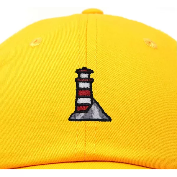 DALIX Lighthouse Embroidered Cap Cotton Baseball Hat Nautical Womens