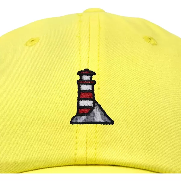 DALIX Lighthouse Embroidered Cap Cotton Baseball Hat Nautical Womens