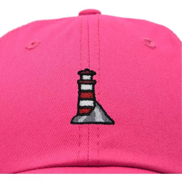 DALIX Lighthouse Embroidered Cap Cotton Baseball Hat Nautical Womens