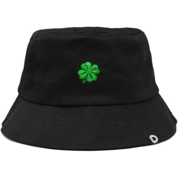 DALIX Embroidered Clover Bucket Hat Cotton Men Teens
