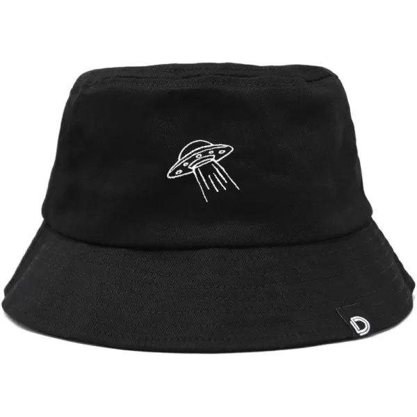 DALIX Embroidered UFO Bucket Hat Cotton Men Teens