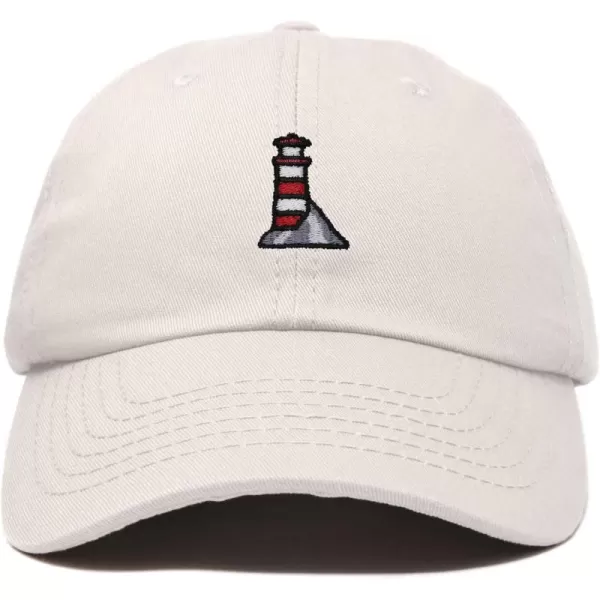 DALIX Lighthouse Embroidered Cap Cotton Baseball Hat Nautical Womens