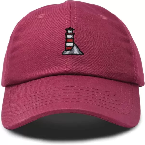 DALIX Lighthouse Embroidered Cap Cotton Baseball Hat Nautical Womens