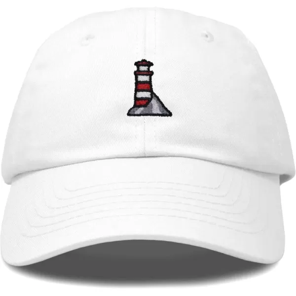 DALIX Lighthouse Embroidered Cap Cotton Baseball Hat Nautical Womens