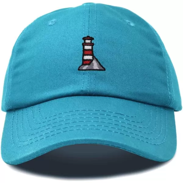 DALIX Lighthouse Embroidered Cap Cotton Baseball Hat Nautical Womens