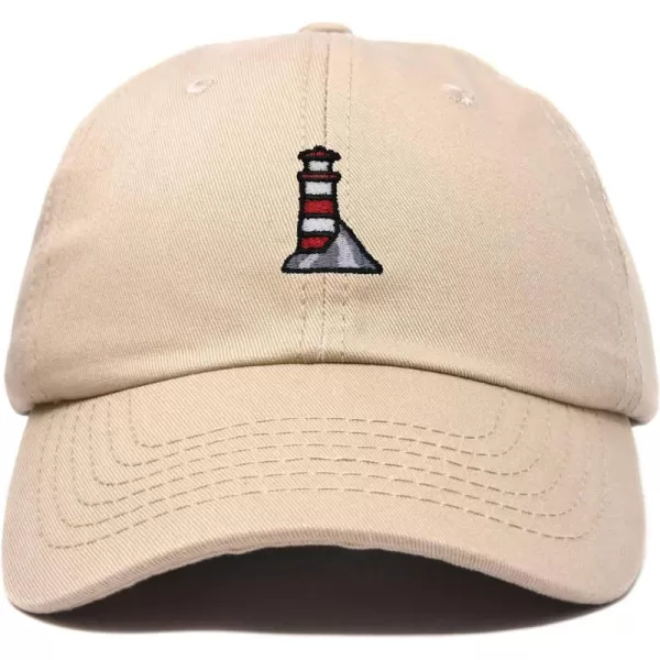 DALIX Lighthouse Embroidered Cap Cotton Baseball Hat Nautical Womens