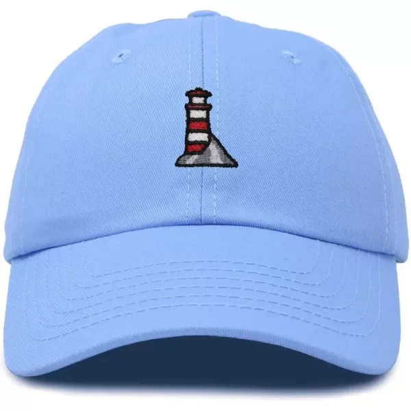 DALIX Lighthouse Embroidered Cap Cotton Baseball Hat Nautical Womens