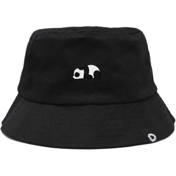 DALIX Panda Embroidered Bucket Hat