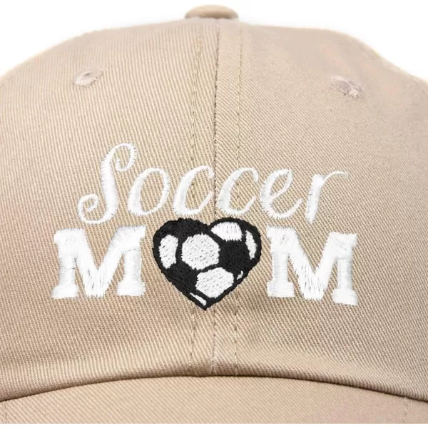 DALIX Soccer Mom Baseball Cap Womens Dad Hats Adjustable Hat Mothers Day