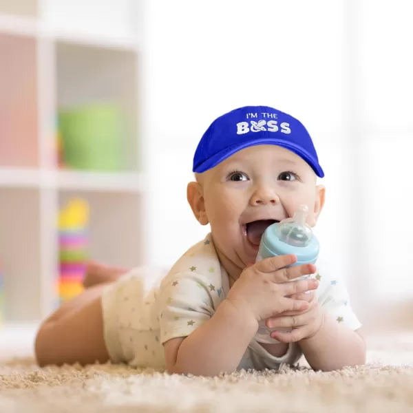 DALIX I'm The Boss Baby Hat Infant Baseball Cap for Baby Girls and Boys