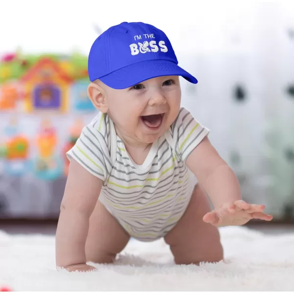 DALIX I'm The Boss Baby Hat Infant Baseball Cap for Baby Girls and Boys