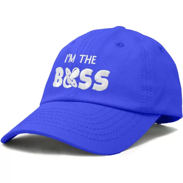 DALIX I'm The Boss Baby Hat Infant Baseball Cap for Baby Girls and Boys