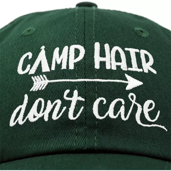 DALIX Camp Hair Don't Care Hat Dad Cap 100% Cotton Lightweight