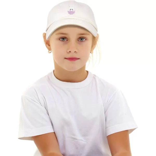 DALIX Cute Easter Bunny Kids Hat Embroidered Girls Baseball Cap