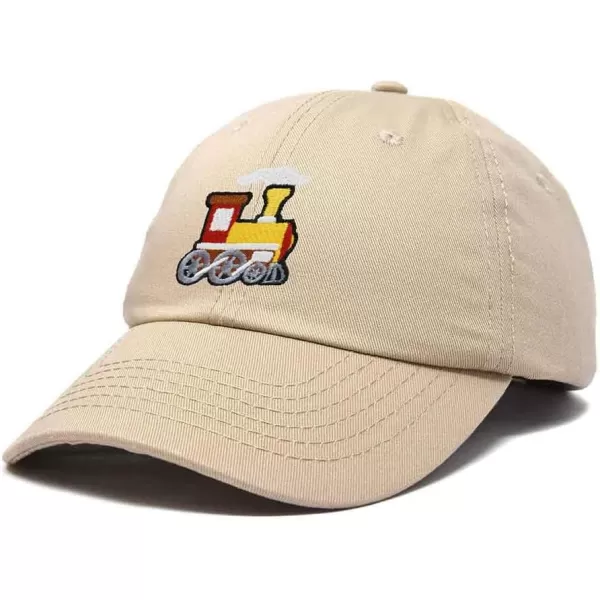 DALIX Train Embroidered Dad Cap Cotton Baseball Hat Mens