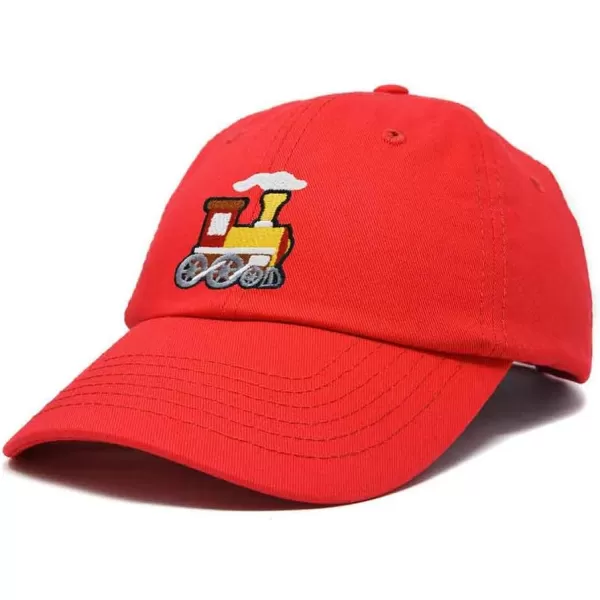 DALIX Train Embroidered Dad Cap Cotton Baseball Hat Mens