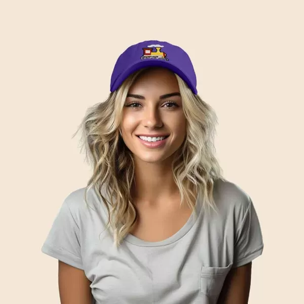 DALIX Train Embroidered Dad Cap Cotton Baseball Hat Mens