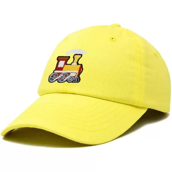 DALIX Train Embroidered Dad Cap Cotton Baseball Hat Mens