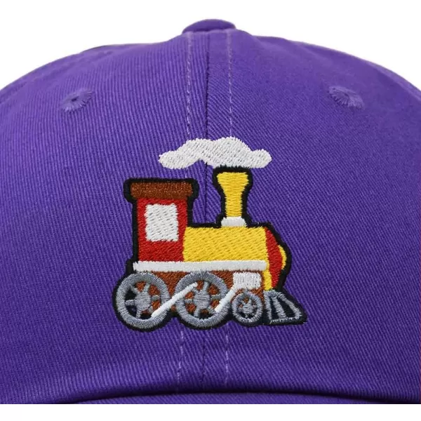 DALIX Train Embroidered Dad Cap Cotton Baseball Hat Mens