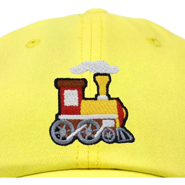 DALIX Train Embroidered Dad Cap Cotton Baseball Hat Mens