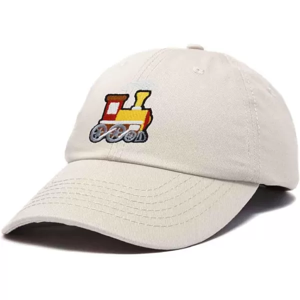 DALIX Train Embroidered Dad Cap Cotton Baseball Hat Mens