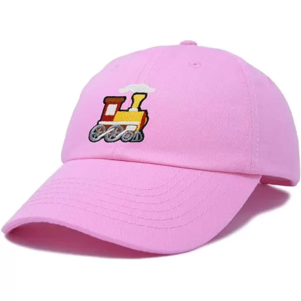 DALIX Train Embroidered Dad Cap Cotton Baseball Hat Mens