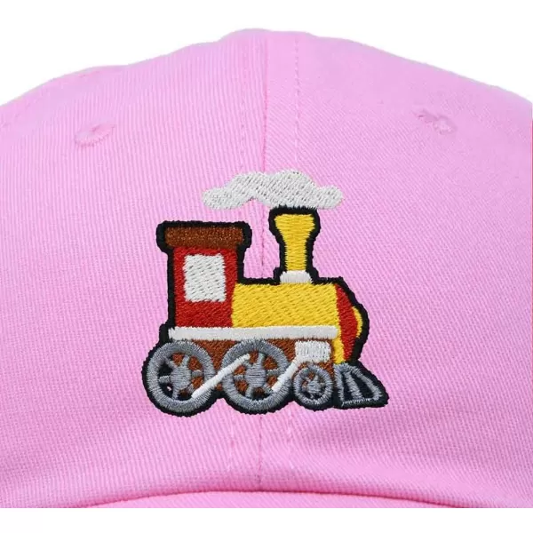 DALIX Train Embroidered Dad Cap Cotton Baseball Hat Mens