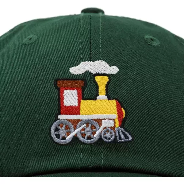DALIX Train Embroidered Dad Cap Cotton Baseball Hat Mens