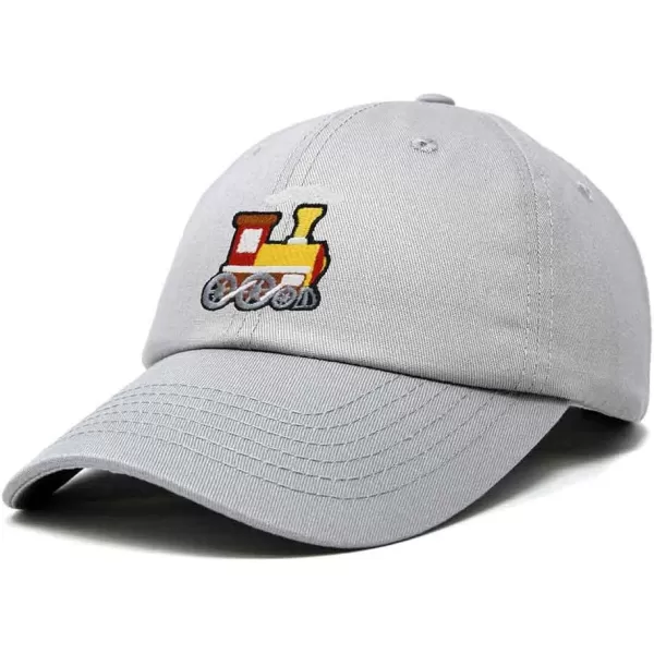 DALIX Train Embroidered Dad Cap Cotton Baseball Hat Mens