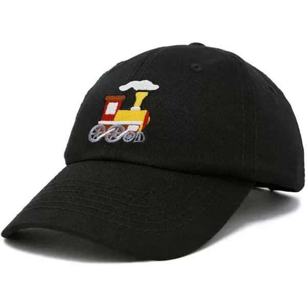 DALIX Train Embroidered Dad Cap Cotton Baseball Hat Mens