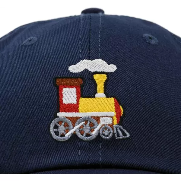 DALIX Train Embroidered Dad Cap Cotton Baseball Hat Mens