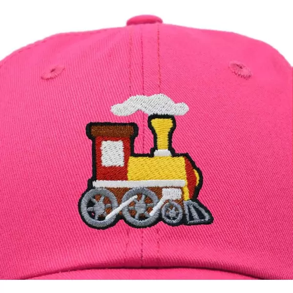 DALIX Train Embroidered Dad Cap Cotton Baseball Hat Mens