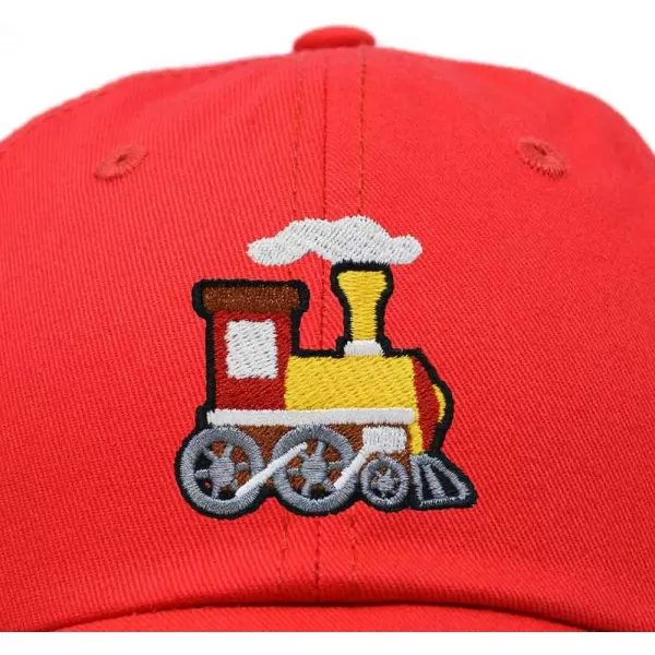 DALIX Train Embroidered Dad Cap Cotton Baseball Hat Mens