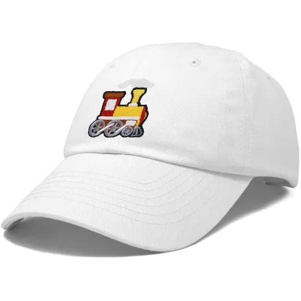 DALIX Train Embroidered Dad Cap Cotton Baseball Hat Mens