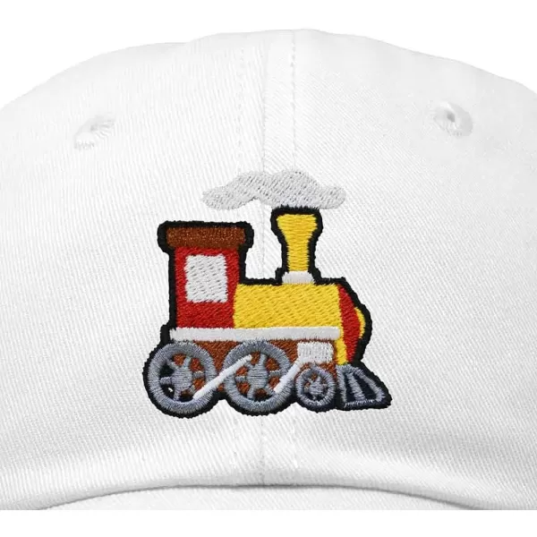DALIX Train Embroidered Dad Cap Cotton Baseball Hat Mens