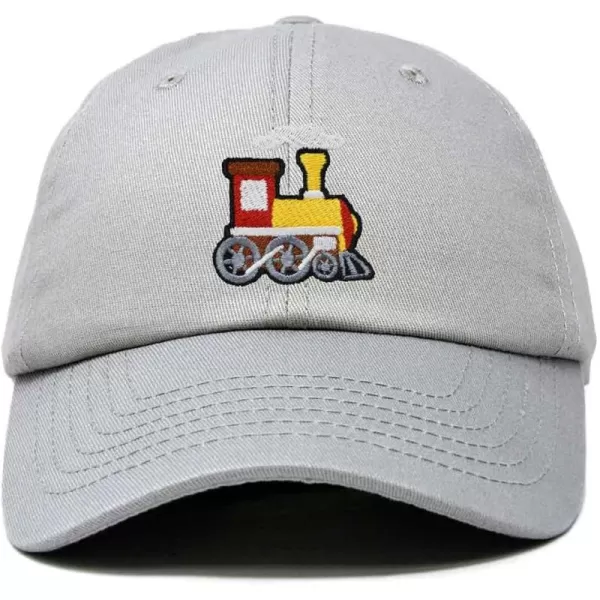 DALIX Train Embroidered Dad Cap Cotton Baseball Hat Mens