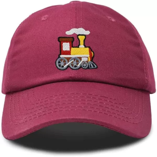 DALIX Train Embroidered Dad Cap Cotton Baseball Hat Mens